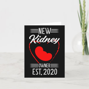Tarjeta Destinatario del trasplante renal 2020 Órgano