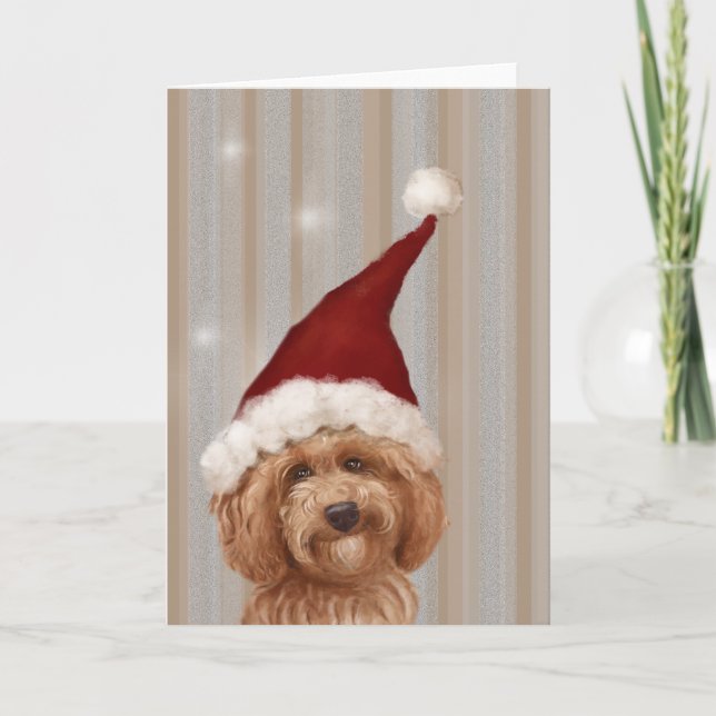 Tarjeta detallada hermosa de la pintura del perro (Anverso)