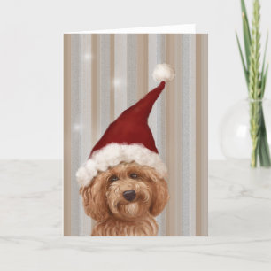 Tarjeta detallada hermosa de la pintura del perro