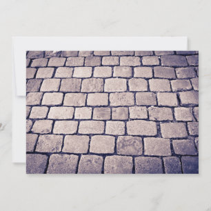Tarjeta Detalle de calle empedrada, horizontal