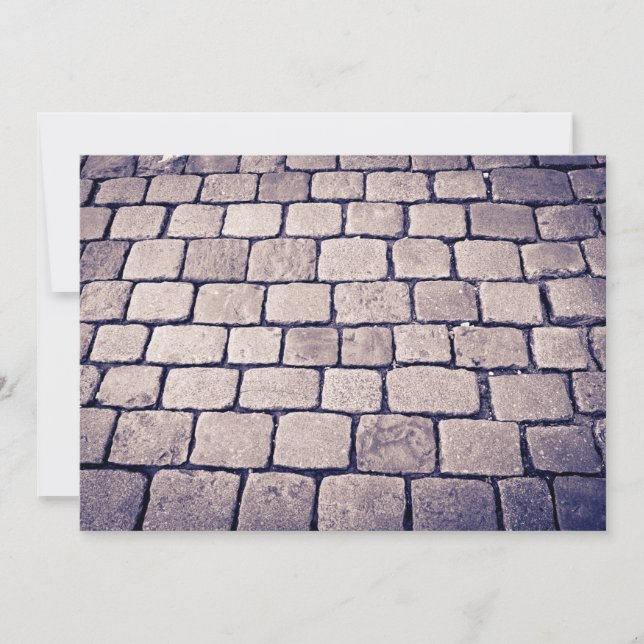 Tarjeta Detalle de calle empedrada, horizontal (Anverso)