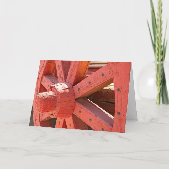 Tarjeta Detalle de la rueda del vagón (Anverso)