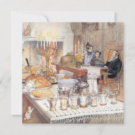 Tarjeta Detalle de la víspera de Navidades (Navidad tradic