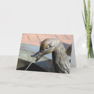 Tarjeta Detalles de la fuente del pato de Kansas City