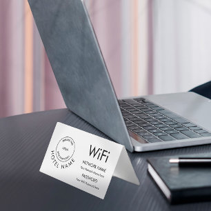 Tarjeta Detalles del Hotel Wifi para los invitados Logotip