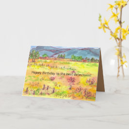 Tarjeta Detección metalizado Caza del tesoro de cumpleaños