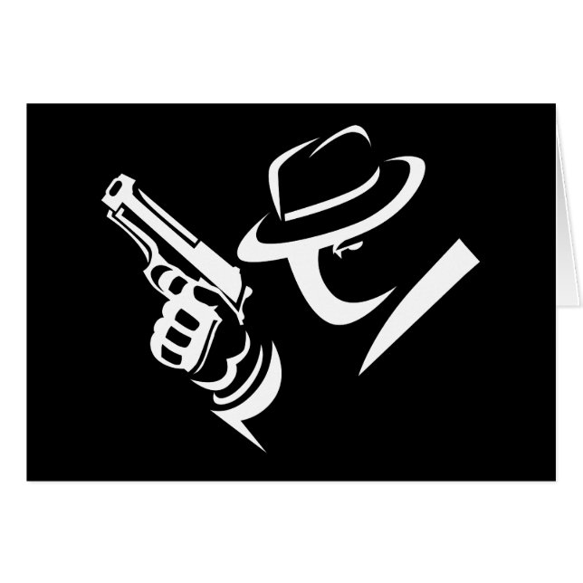 Tarjeta detective 2 del gángster (Anverso (Horizontal))