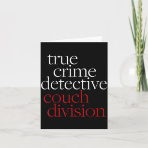 Tarjeta Detective de Crímenes Reales Sofá Di Fun Fan del C
