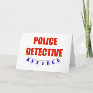 TARJETA DETECTIVO DE LA POLICÍA RETIRADA