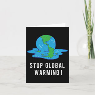 Tarjeta Detener el calentamiento global Cambio climático C