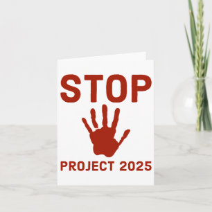 Tarjeta Detener el proyecto 2025 Horror Design with Handpr