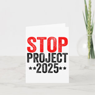 Tarjeta Detener El Proyecto 2025 Para Anti Trump