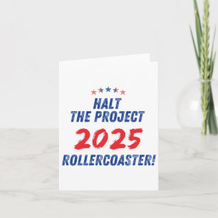Tarjeta ¡Detener La Monstruación Del Proyecto 2025! Trump