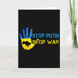 Tarjeta Detengan a Putin Detengan la Guerra Apoyemos a Ucr