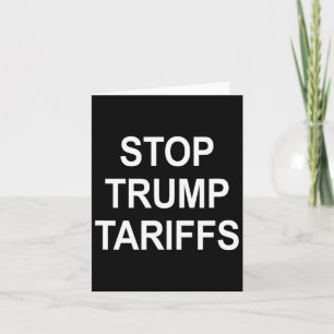 Tarjeta Detengan los aranceles Trump -