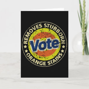 Tarjeta Detergente de voto anti-Trump Regalos divertidos