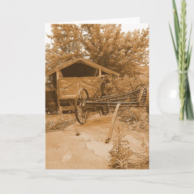 Tarjeta Detrás del granero (Anverso)