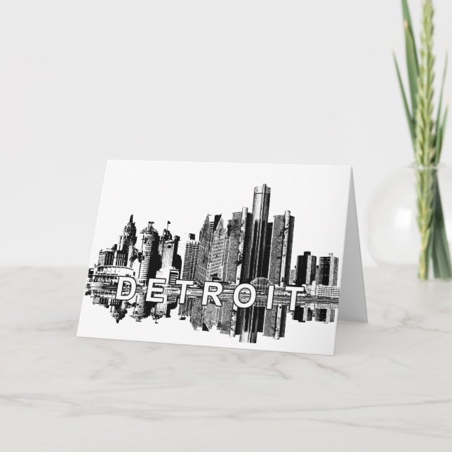 Tarjeta Detroit, Michigan (Anverso)