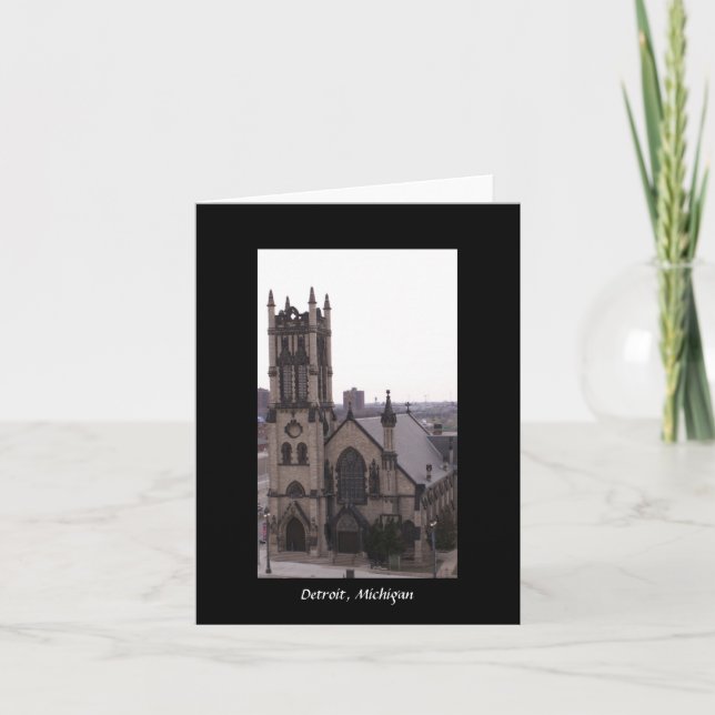Tarjeta Detroit, Michigan (Anverso)