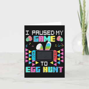 Tarjeta Detuve Mi Juego Para La Caza De Huevos Pascua Dive