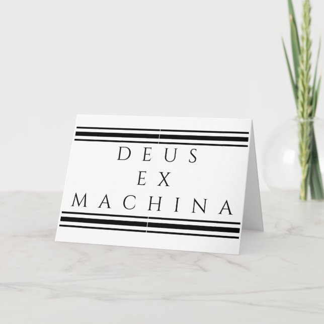 Tarjeta Deus Ex Machina (Anverso)