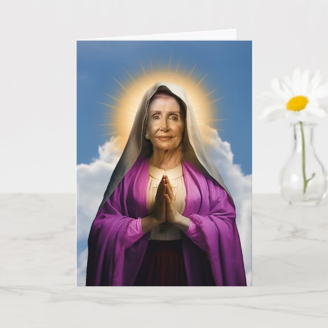 Tarjeta Devoción de la oración de San Nancy Pelosi (Planta pequeña)