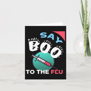 Tarjeta Di Boo A La Gripe - Halloween