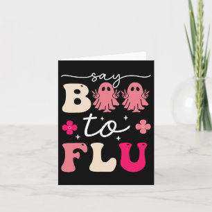 Tarjeta Di Boo A La Vacuna De Gripe Disparada Graciosa Hal
