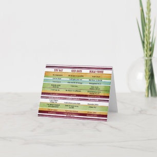 Tarjeta "Di/Dios dice" Versos Inspiradores de la Biblia