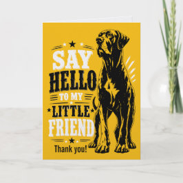 Tarjeta Di Hola a Mi Pequeño Amigo