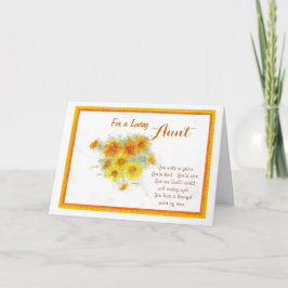 Tarjeta Día cariñoso de la tía madre