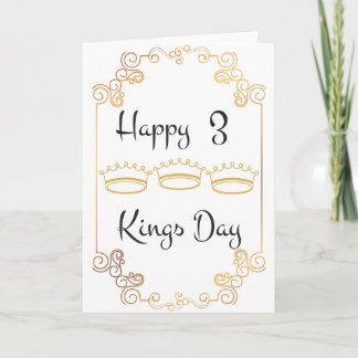 Tarjeta día de 3 reyes