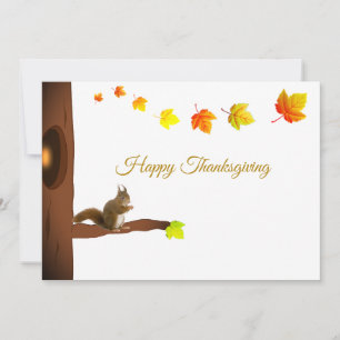 Tarjeta Día de Acción de Gracias adorable