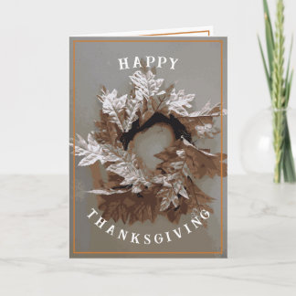 Tarjeta Día de Acción de Gracias Caída Agradecida Otoño Ca