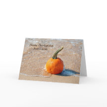 Día de Acción de Gracias Calabaza en la Playa