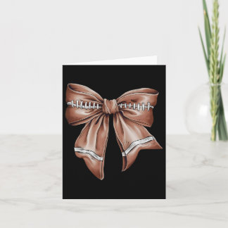 Tarjeta Día de Acción de Gracias Coquette Bow Pumpkin Amer