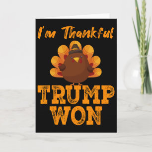 Tarjeta Día de Acción de Gracias de Donald Trump Genial de