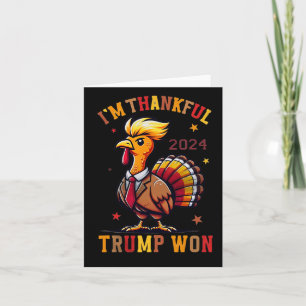 Tarjeta Día de Acción de Gracias de Trump - Agradezco que