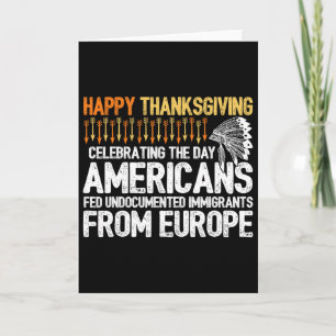 Tarjeta Día de Acción de Gracias del Pueblo Indígena - Inm