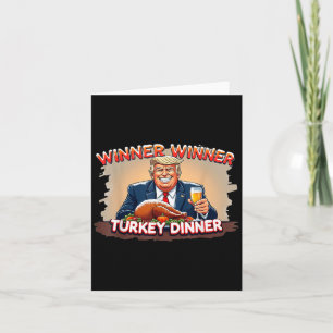 Tarjeta Día de Acción de Gracias divertido Trump Ganador G
