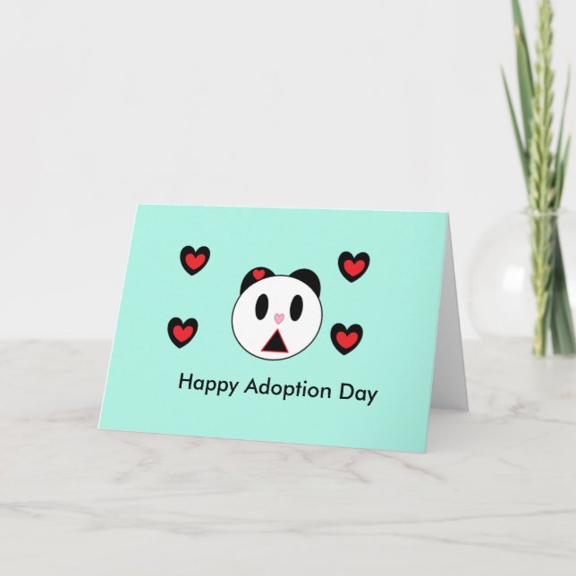 Tarjeta Día de adopción feliz (Anverso)