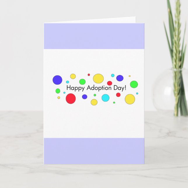 Tarjeta Día de adopción feliz (Anverso)