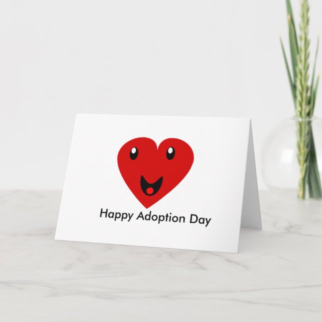 Tarjeta Día de adopción feliz (Anverso)