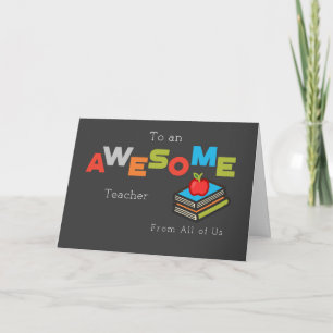 Tarjeta Día de Agradecimiento a los Maestros De Todos Noso