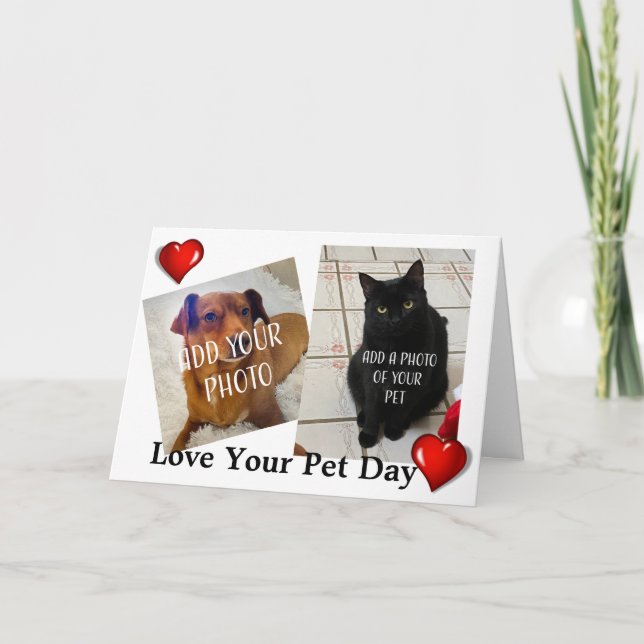 Tarjeta Día de Amar a tu Mascota (Anverso)