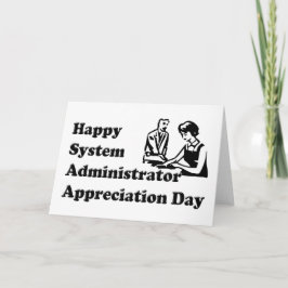 Tarjeta Día de Apreciación del Administrador del Sistema