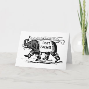 Tarjeta Día de Apreciación del Elefante