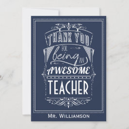 Tarjeta Día de Apreciación del Profesor Gracias Pleno