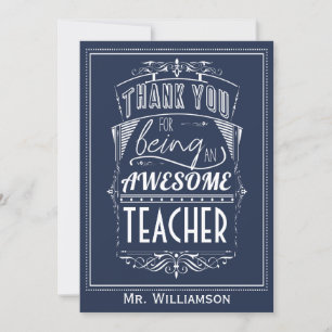 Tarjeta Día de Apreciación del Profesor Gracias Pleno