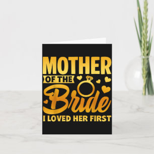 Tarjeta Día de Boda Amor Maternal Divertido Madre de la No